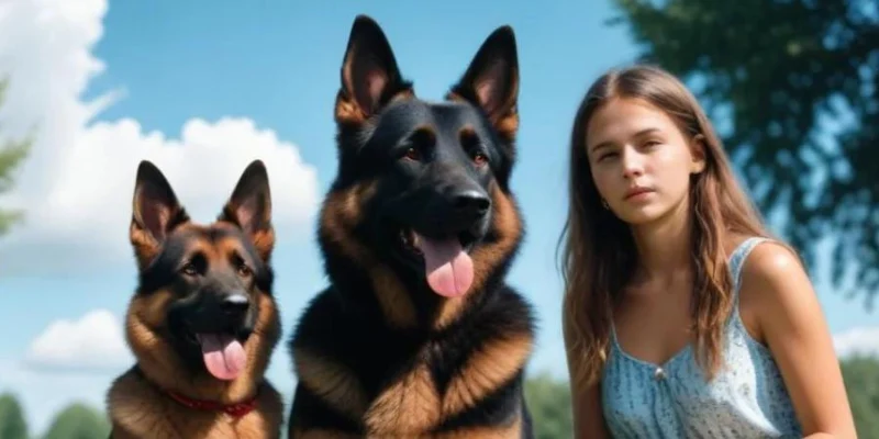 Majesty of Black and Red German Shepherd