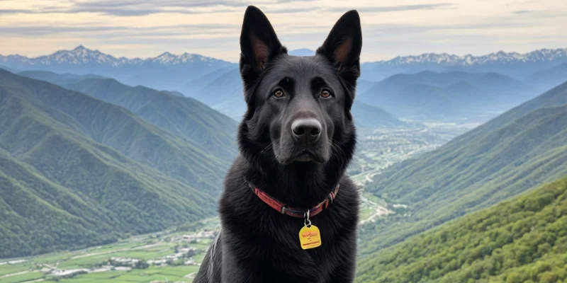 Perfect Black Lab German Shepherd Mix