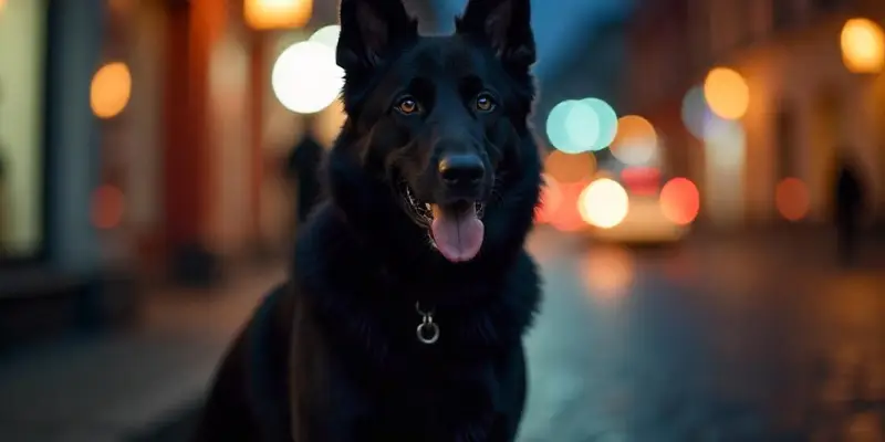 Beautifull Full Black German Shepherd