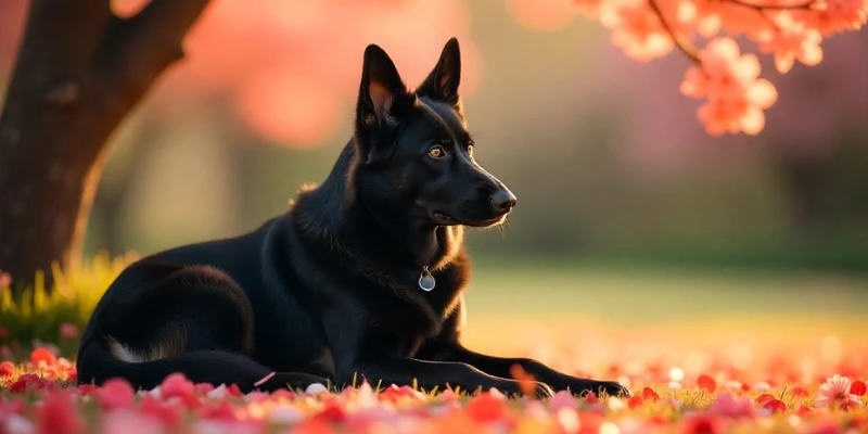 Nice Black Short-Haired German Shepherd