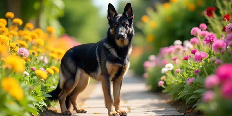 Nice Black and Silver German Shepherd