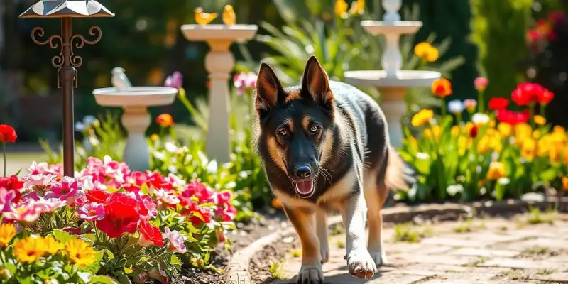 Nice Black and White German Shepherd