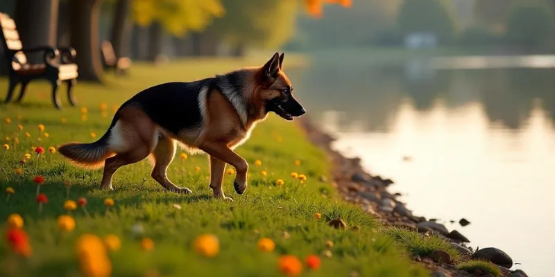 Nice Red and Black German Shepherd