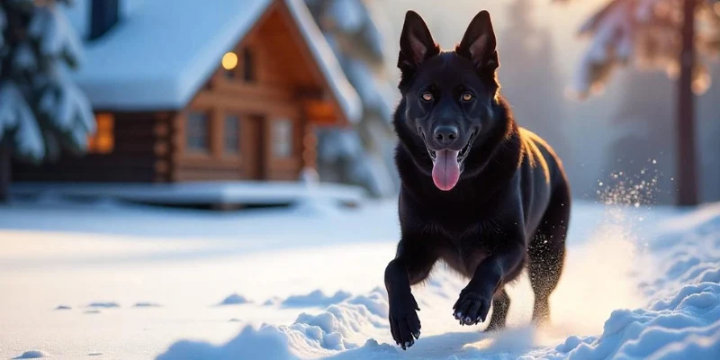 Perfect All Black German Shepherd