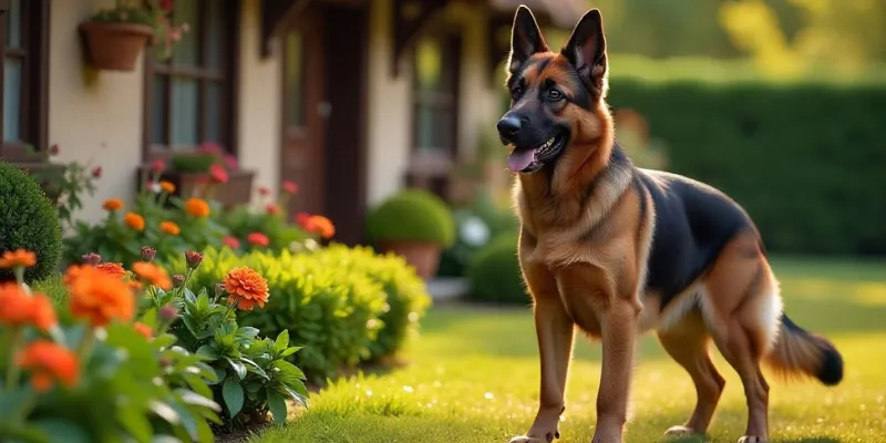 Perfect Black Face German Shepherd