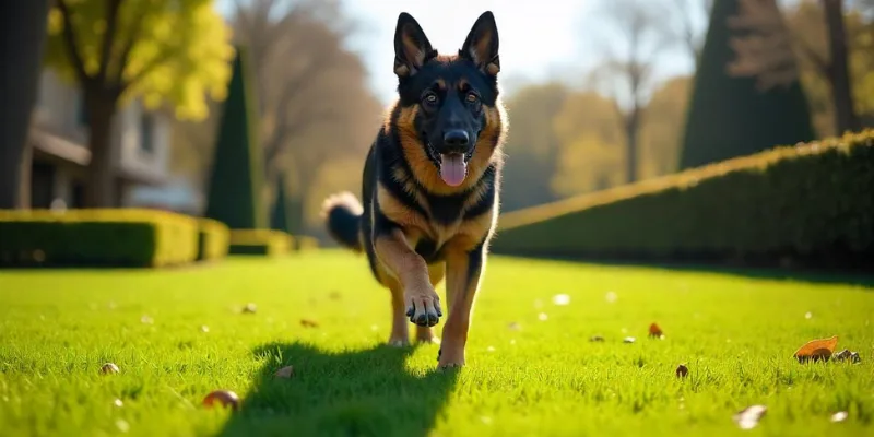 Perfect Black and Sable German Shepherd