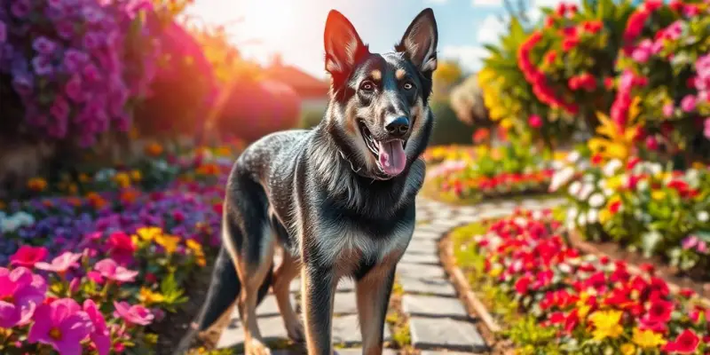 Perfect Black and Silver German Shepherd