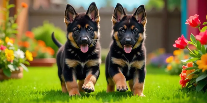 Perfect Black and Tan German Shepherd Puppies