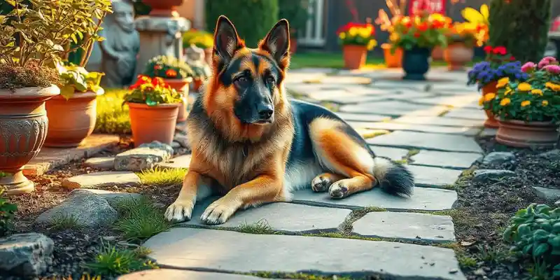 Perfect Red and Black German Shepherd