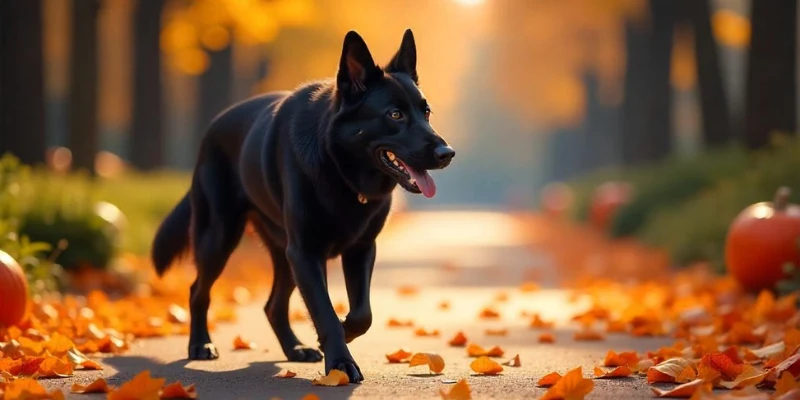 Pure Black German Shepherd Dogs